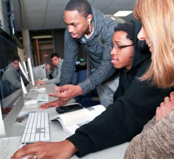 Instruction taking place in computer lab